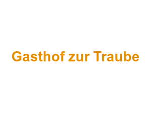 Gasthof zur Traube Logo