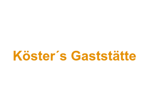 Köster´s Gaststätte Logo