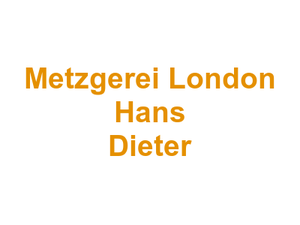 Metzgerei London Hans Dieter Logo