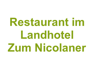 Restaurant im Landhotel Zum Nicolaner Logo
