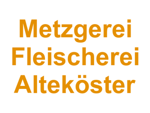 Metzgerei Fleischerei Alteköster Logo