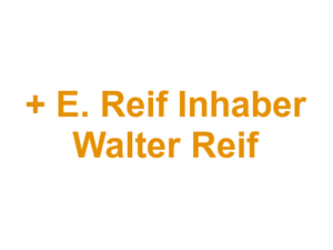 Metzgerei J. Schweitzer + E. Reif Inhaber Walter Reif Logo