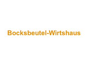 Bocksbeutel-Wirtshaus Logo
