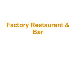 Factory Restaurant & Bar Logo