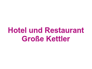 Hotel und Restaurant Große Kettler Logo