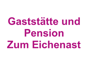 Gaststätte und Pension Zum Eichenast Logo