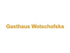 Gasthaus Wotschofska Logo