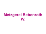 Metzgerei Bebenroth W. Logo