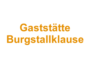 Gaststätte Burgstallklause Logo