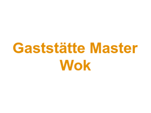Gaststätte Master Wok Logo