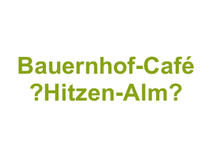 Bauernhof-Café “Hitzen-Alm” Logo