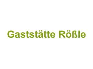 Gaststätte Rößle Logo