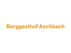 Berggasthof Aschbach Logo