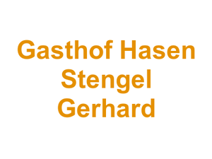 Gasthof Hasen Stengel Gerhard Logo