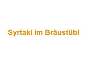 Syrtaki im Bräustübl Logo
