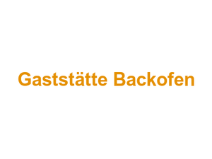Gaststätte Backofen Logo