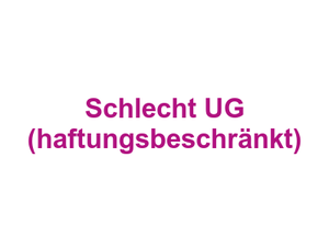 Metzgerei Bernhard Schlecht UG (haftungsbeschränkt) Logo