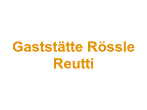 Gaststätte Rössle Reutti Logo