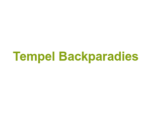 Tempel Backparadies Logo