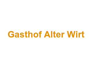 Gasthof Alter Wirt Logo