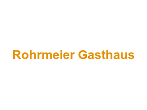 Rohrmeier Gasthaus Logo