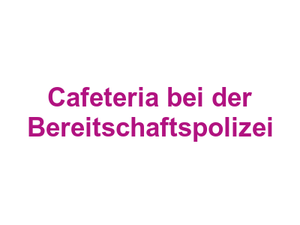 Cafeteria bei der Bereitschaftspolizei Logo