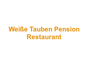 Weiße Tauben Pension Restaurant Logo