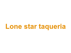 Lone star taqueria Logo