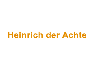 Heinrich der Achte Logo