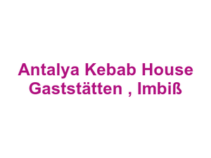 Antalya Kebab House Gaststätten , Imbiß Logo