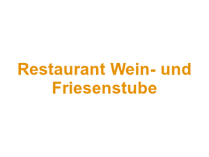 Restaurant Wein- und Friesenstube Logo