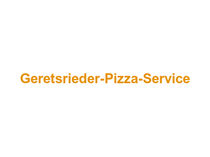 Geretsrieder-Pizza-Service Logo