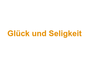 Glück und Seligkeit Logo
