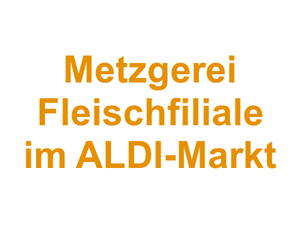 Metzgerei Fleischfiliale im ALDI-Markt Logo