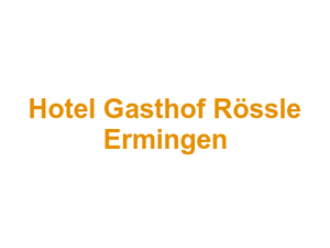 Hotel Gasthof Rössle Ermingen Logo