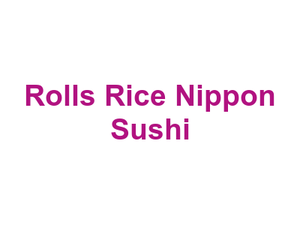 Rolls Rice Nippon Sushi Logo