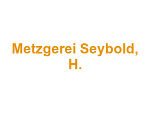 Metzgerei Seybold, H. Logo