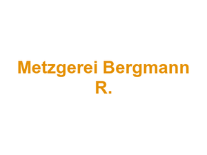 Metzgerei Bergmann R. Logo