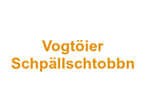Vogtöier Schpällschtobbn Logo