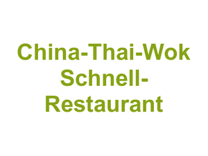 China-Thai-Wok Schnell- Restaurant Logo