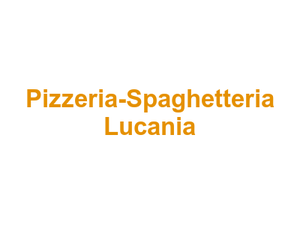 Pizzeria-Spaghetteria Lucania Logo