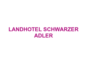 LANDHOTEL SCHWARZER ADLER Logo