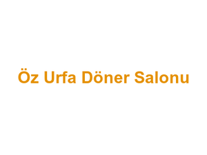 Öz Urfa Döner Salonu Logo