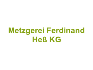 Metzgerei Ferdinand Heß KG Logo