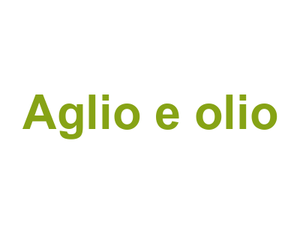 Aglio e olio Logo