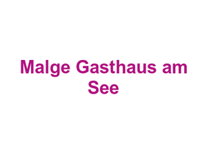 Malge Gasthaus am See Logo