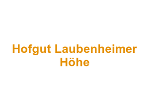 Hofgut Laubenheimer Höhe Logo