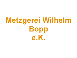 Metzgerei Wilhelm Bopp  e.K. Logo