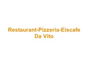 Restaurant-Pizzeria-Eiscafe Da Vito Logo
