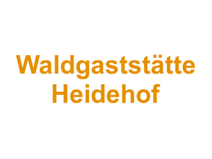 Waldgaststätte "Heidehof" Logo